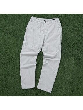 Lululemon Mens Commission Golf Pant 32 Light Grey Breathable Stretch Performance